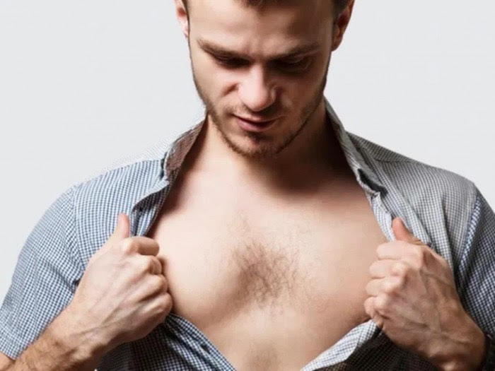 胸毛・乳輪まわりのムダ毛が気になる男性へ。メンズ脱毛の話の画像